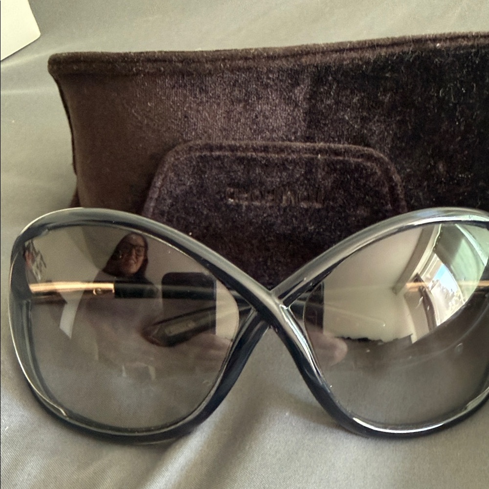 Tom Ford Black Oversized Sunglasses